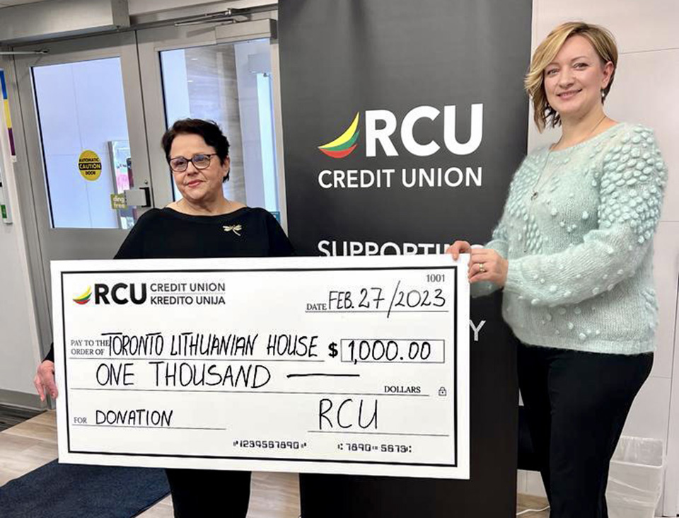 RCU Donation to Lithuanian House in 2023